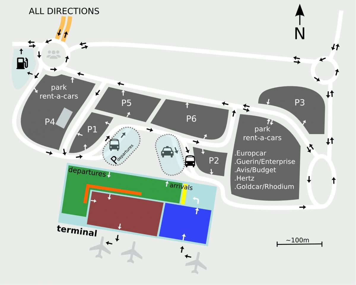 Аеродром Севиља мапи