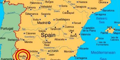 Севиља Шпанија карта