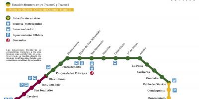 Карта метро Севиљи